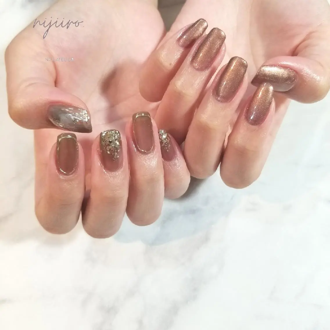ネイル ハンドネイル nijiiro🌈 サトウのネイルデザイン