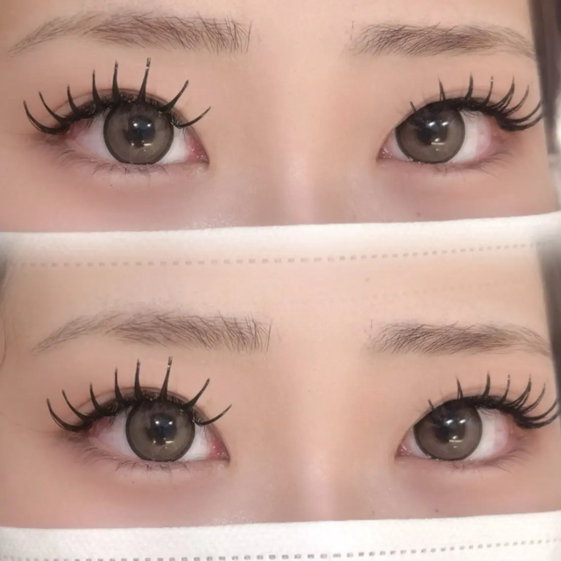 マツエク・マツパ Dカール マツエク 🇰🇷レイヤー/ト レンドまつげ🎀ミキのヘアスタイル