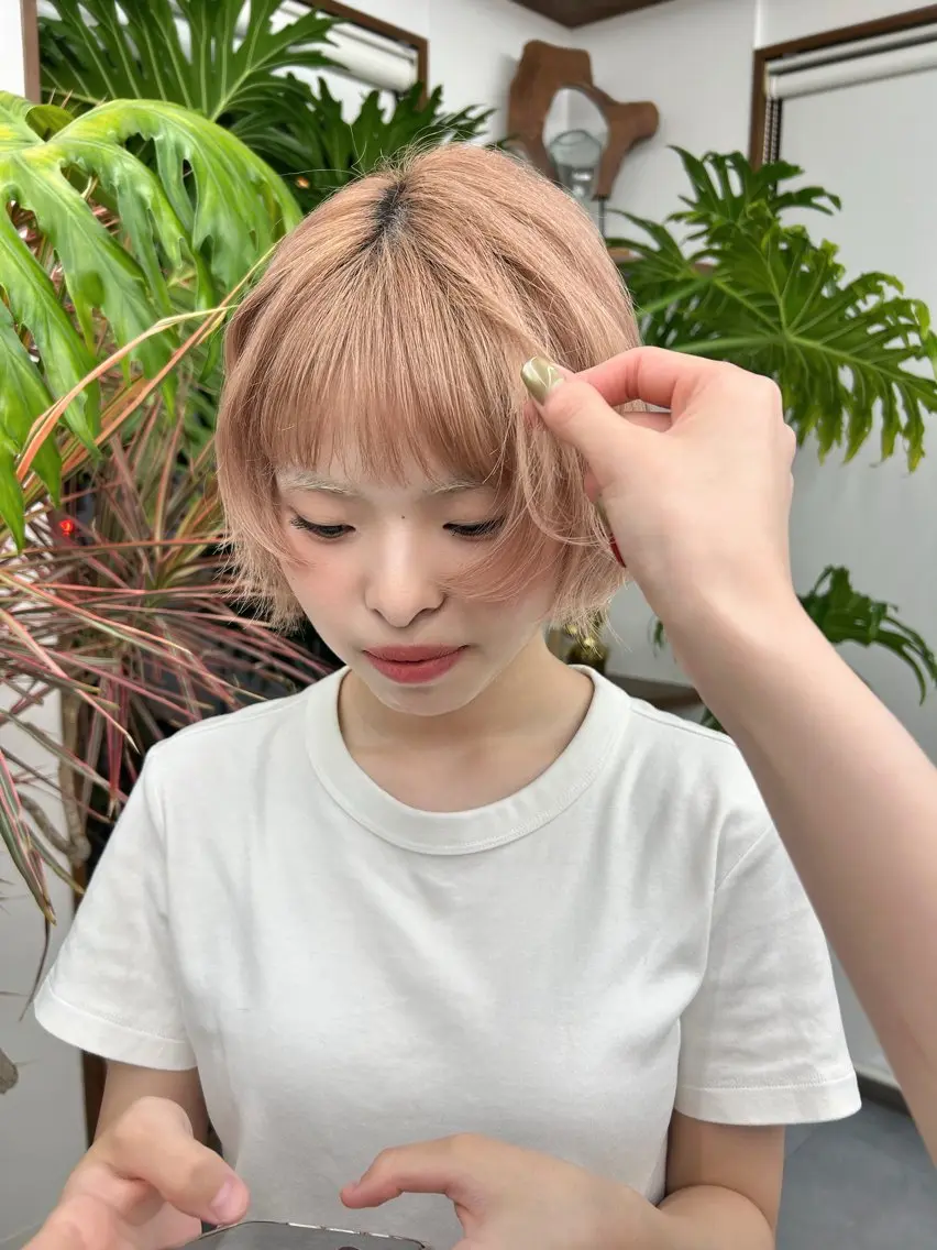 ショート カラー カット ヘアカラー トリートメント 田村 雪華のヘアスタイル