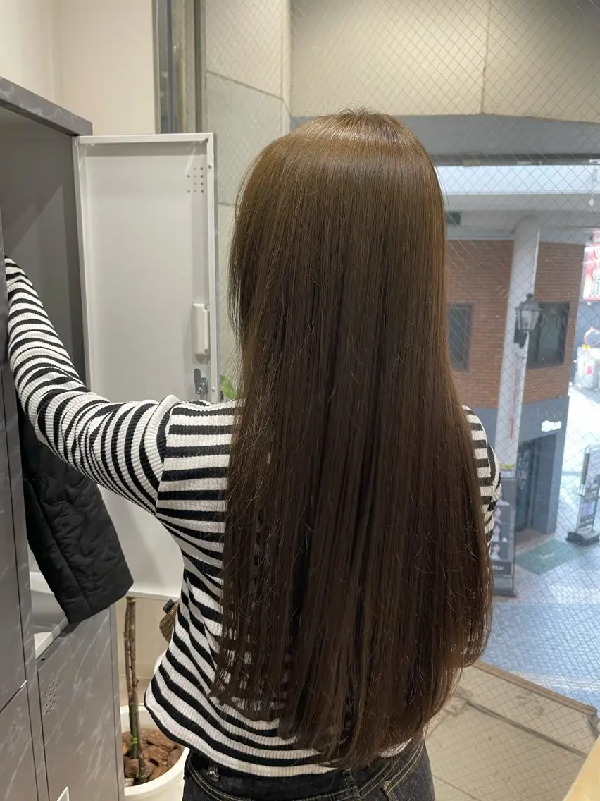 ロング カラー ベージュカラー ブリーチ ダブルカラー ヘーゼル ブリーチなしカラー ヘアカラー 🪿透明感/艶カラー ﾜﾀﾅﾍﾞｱｵｲのヘアスタイル