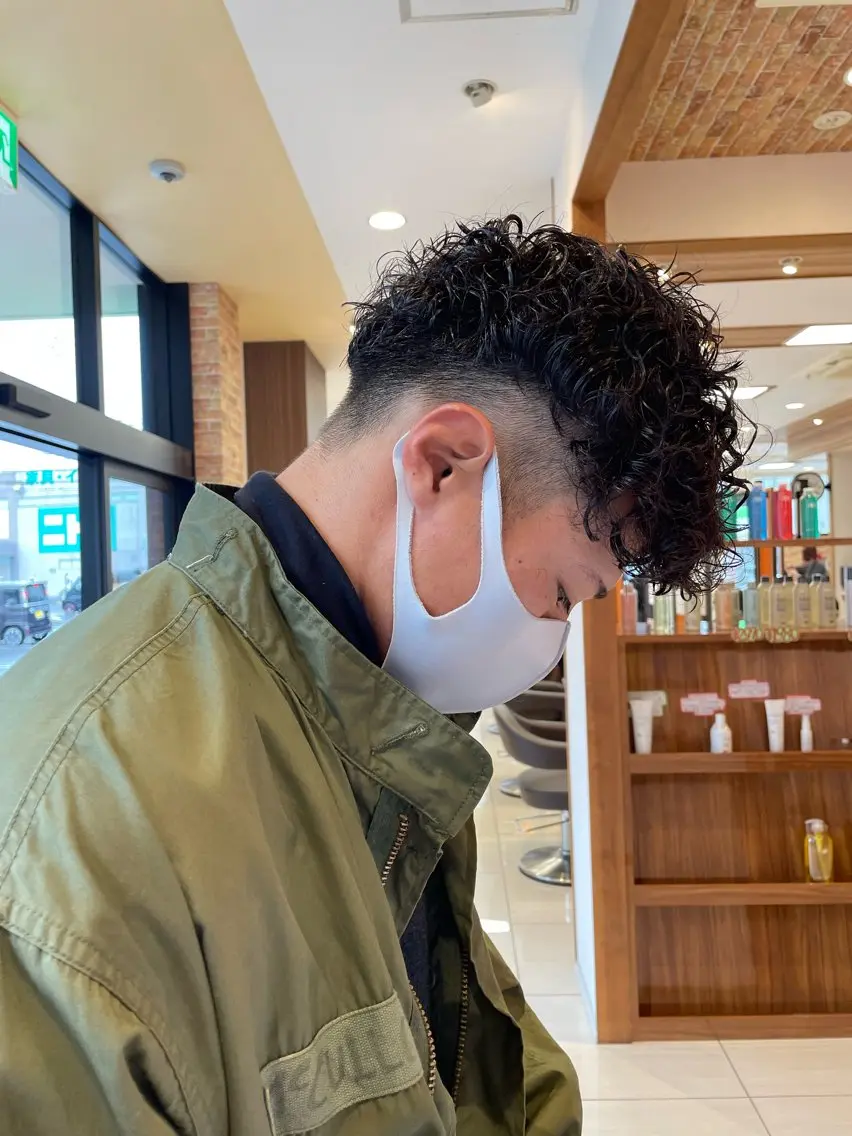 パーマ メンズ メンズパーマ カット パーマ EARTH🎀 ryokaのヘアスタイル