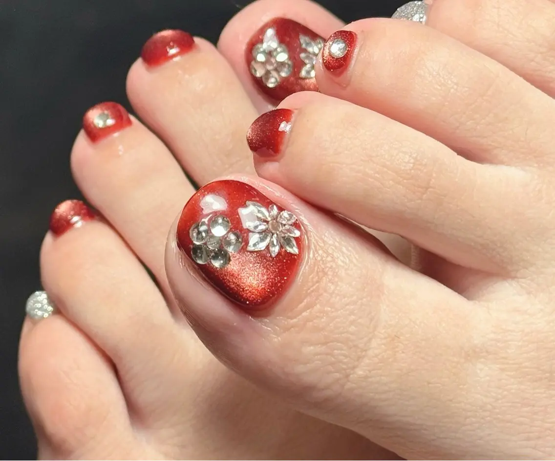 ネイル アートネイル フットネイル ジェルネイル マグネットネイル メンズネイル フットネイル MIMnail メンズネイリストのネイルデザイン