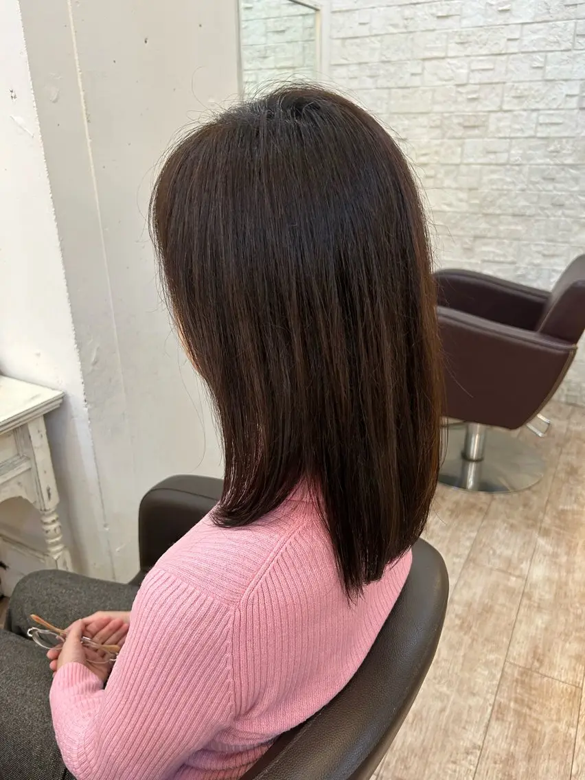 縮毛矯正 ボブ／ミニボブ ❣️マナミのヘアスタイル