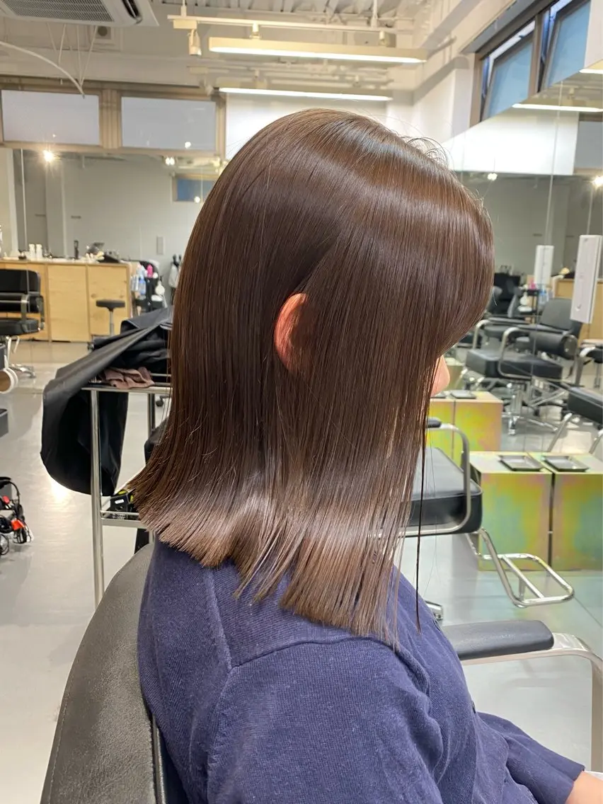 セミロング カラー カット ヘアカラー トリートメント 村田 りょうやのヘアスタイル