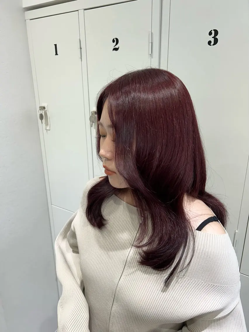 ロング SAKI🎀NEXT 池袋/韓国風カラーのヘアスタイル