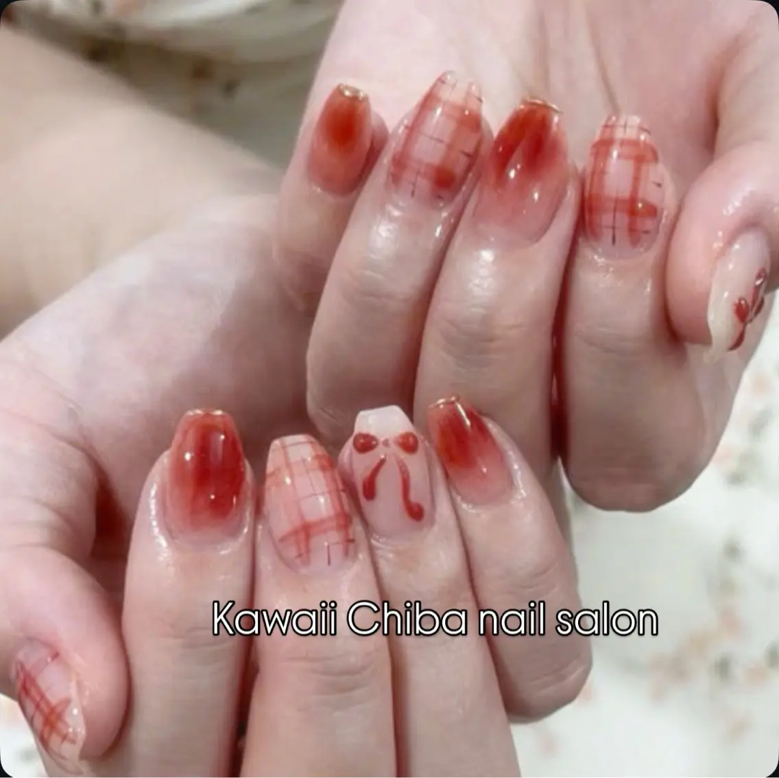 ネイル 長さ出し フレンチネイル ジェルネイル ガーリー 韓国ネイル Kawaii Chiba nailのネイルデザイン