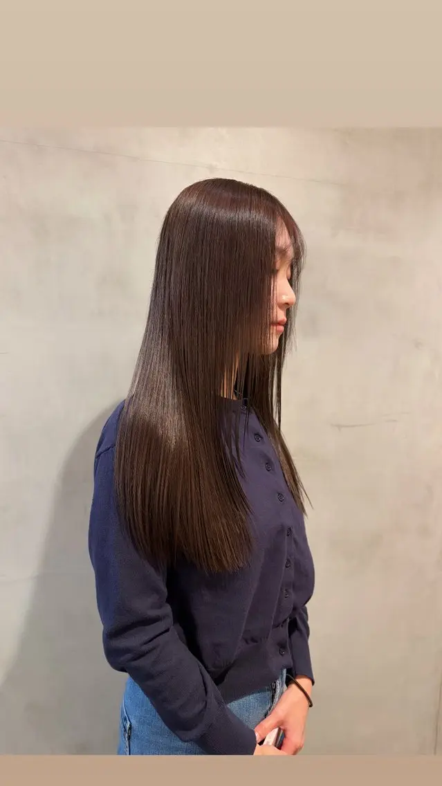 ロング カラー ヘアカラー トリートメント タナカ カナ🫧のヘアスタイル