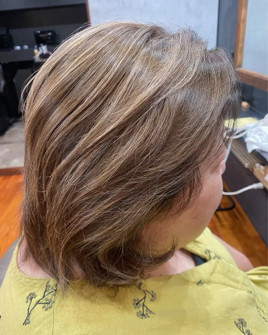 ショート カラー ヘアアレンジ ハイライトカラー ハイライト 烏山 達也のヘアスタイル