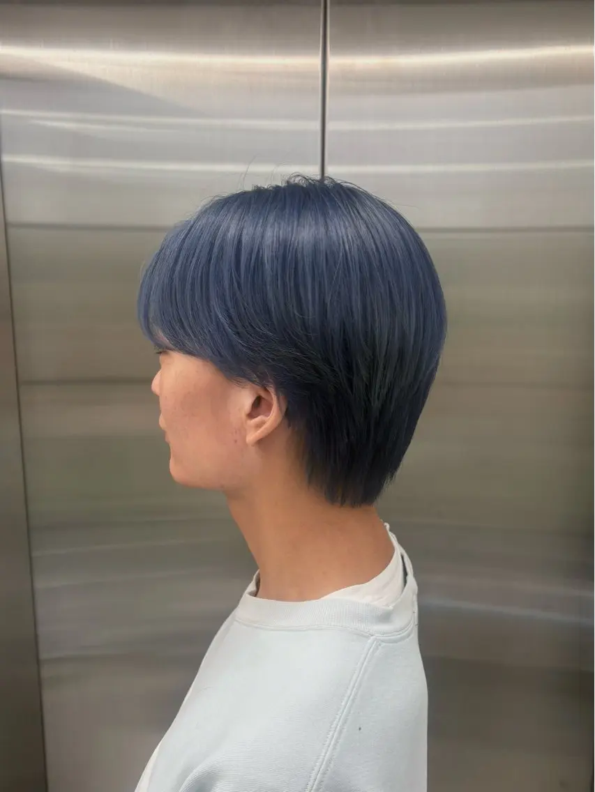 カラー メンズ ブルーカラー カット ヘアカラー 🌟ゆりあ🌟 JILLSTUDIOのヘアスタイル