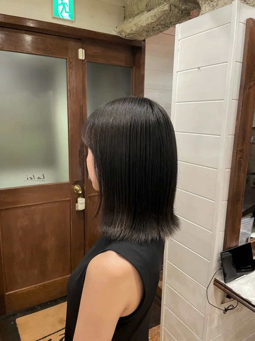 ミディアム 縮毛矯正/レイヤー/ ボブ♡Natsukiのヘアスタイル