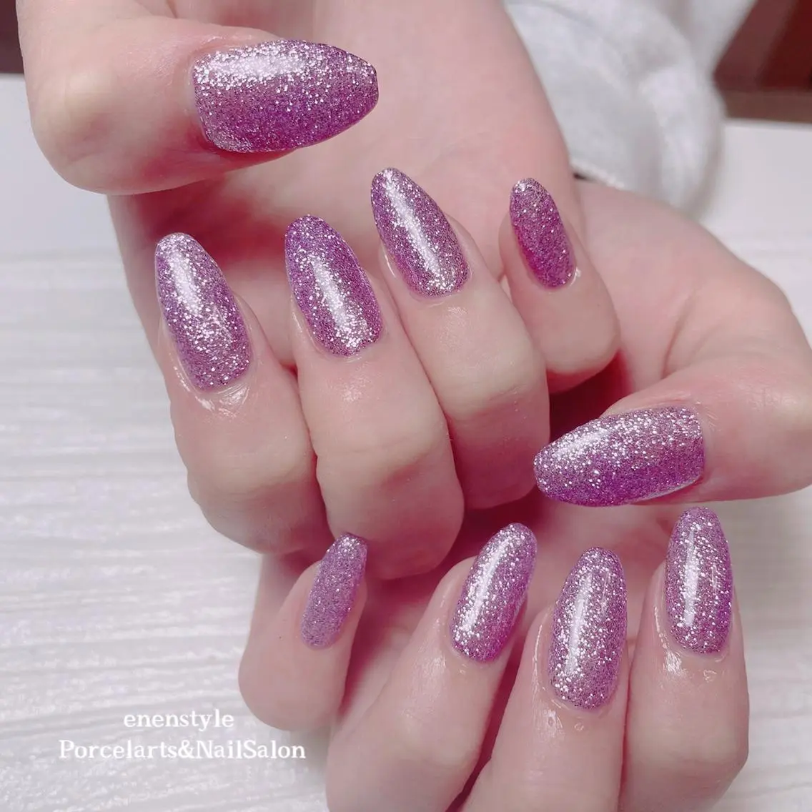 ミディアム ネイル 🐾enen style 🐾のネイルデザイン