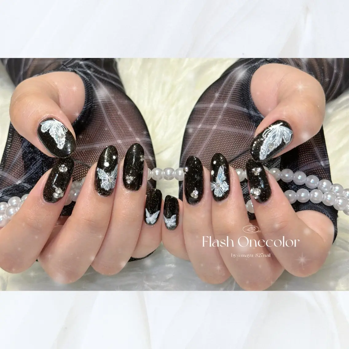 ネイル 長さ出し フラッシュネイル 韓国ネイル マグネットネイル ワンホンネイル ハンドネイル 827nail mayu🐈🐾のネイルデザイン