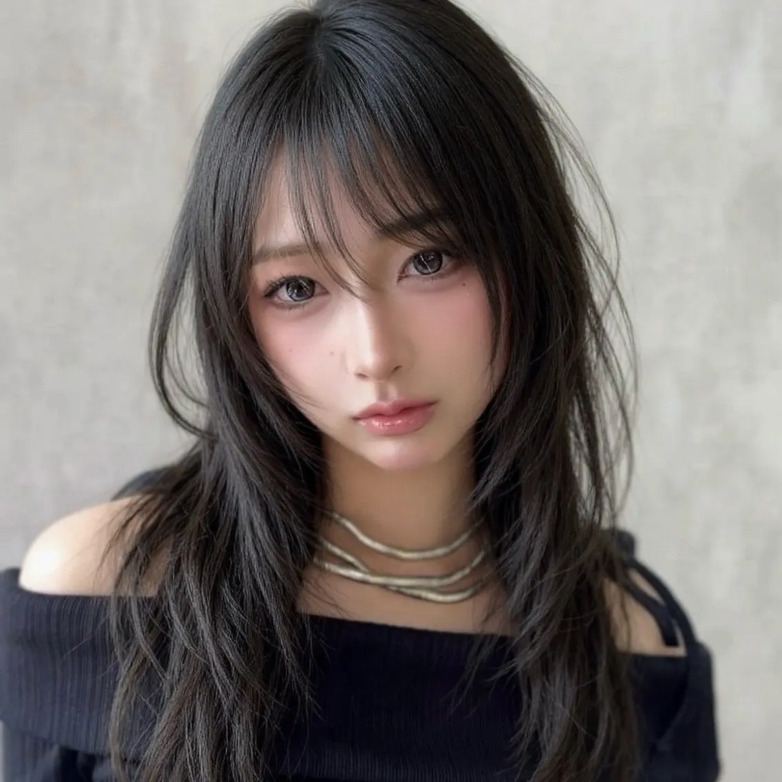 【ハッシュカットメニュー➢ ➣】全体カット+全体カラー🌈+髪質改善トリートメント🫧口コミ投稿で超音波アイロン付き✨の写真