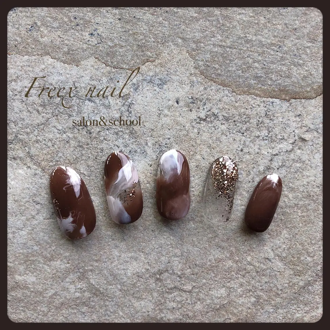 ネイル 大理石ネイル(マーブル) ニュアンスネイル freex nail /ニュアンス/個性派のネイルデザイン