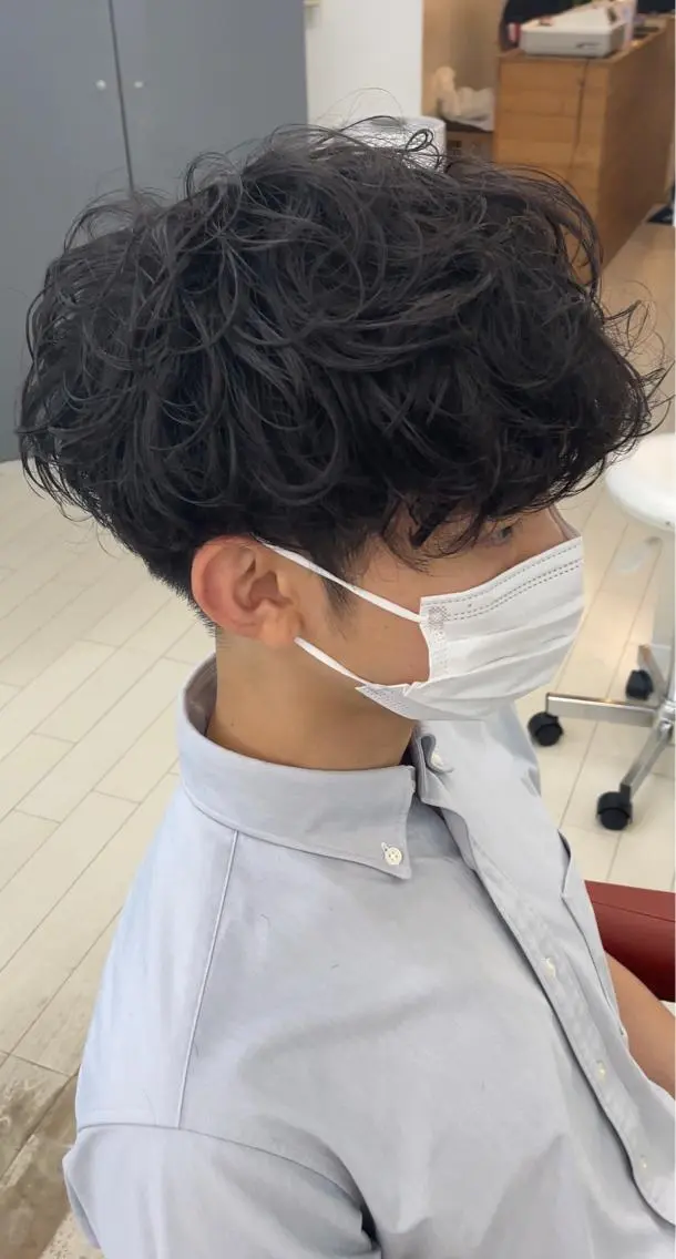 メンズカット+パーマの写真