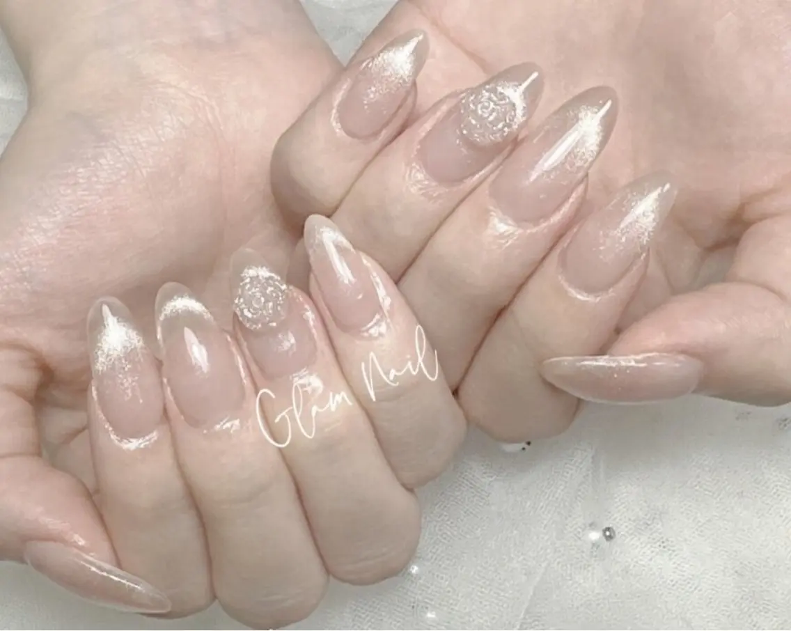 ネイル Glam 長さだし専門のネイルデザイン