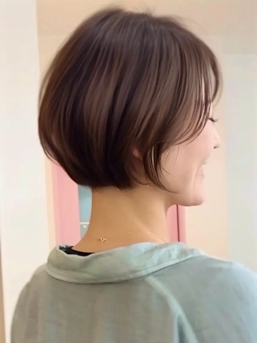 ショート ショートボブ ボブ ショートヘア カット ヘアカラー トリートメント 落合孝臣/新潟駅南 /髪質改善のヘアスタイル