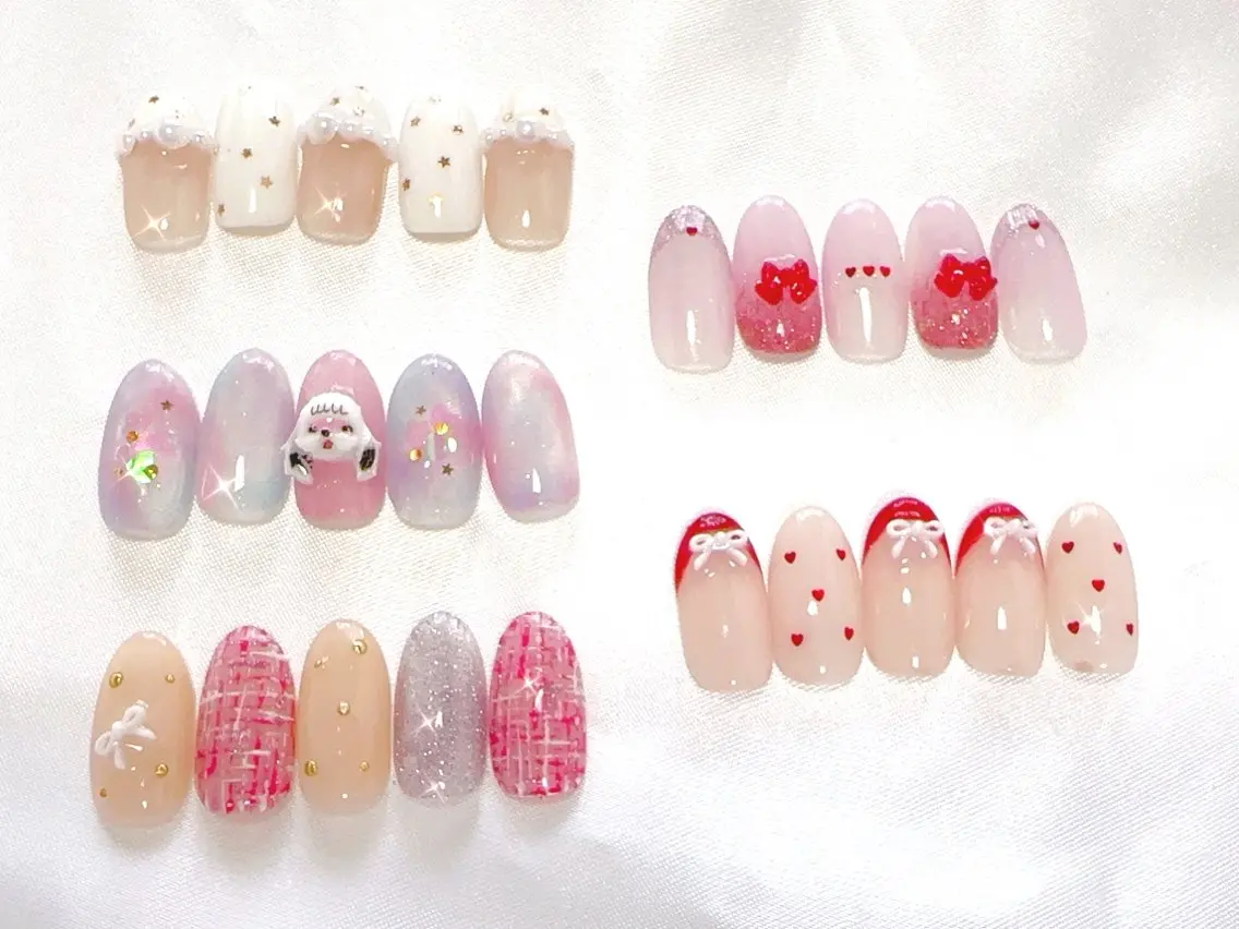 ネイル ハンドネイル Cherie PINKのネイルデザイン