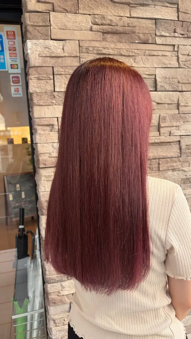 セミロング カラー カット ヘアカラー LiTA長嶺 小佐井悠未のヘアスタイル