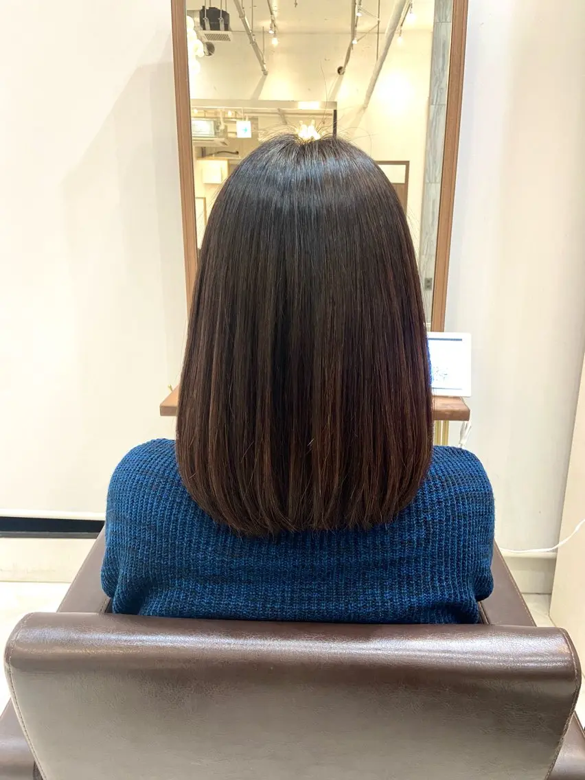 ミディアム 縮毛矯正 REM青葉台 きたじまのヘアスタイル