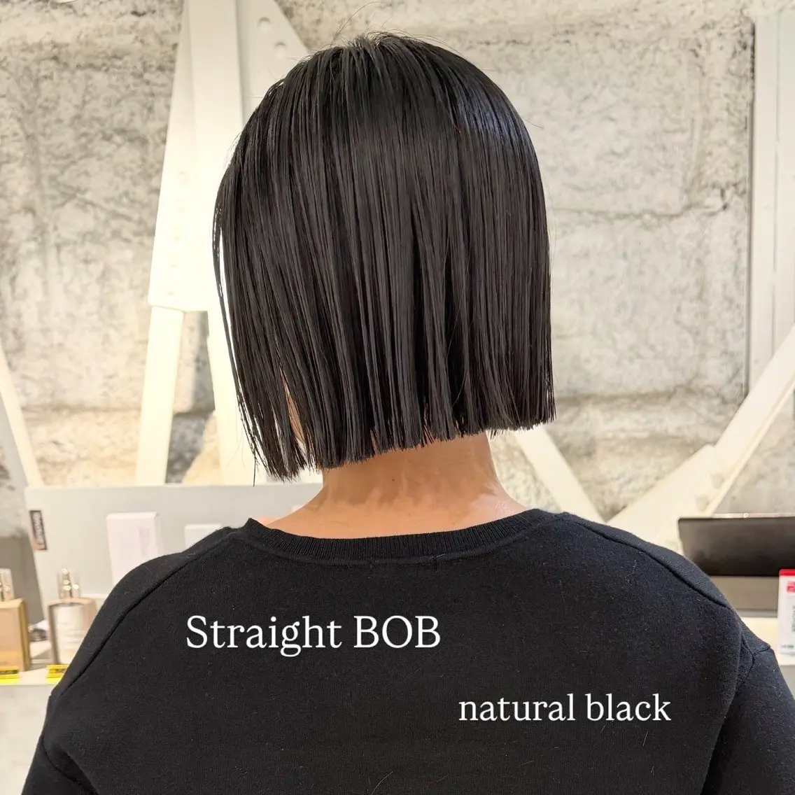 乾かすだけでまとまるBOBカット+朝5分で決まる☀️縮毛矯正の写真