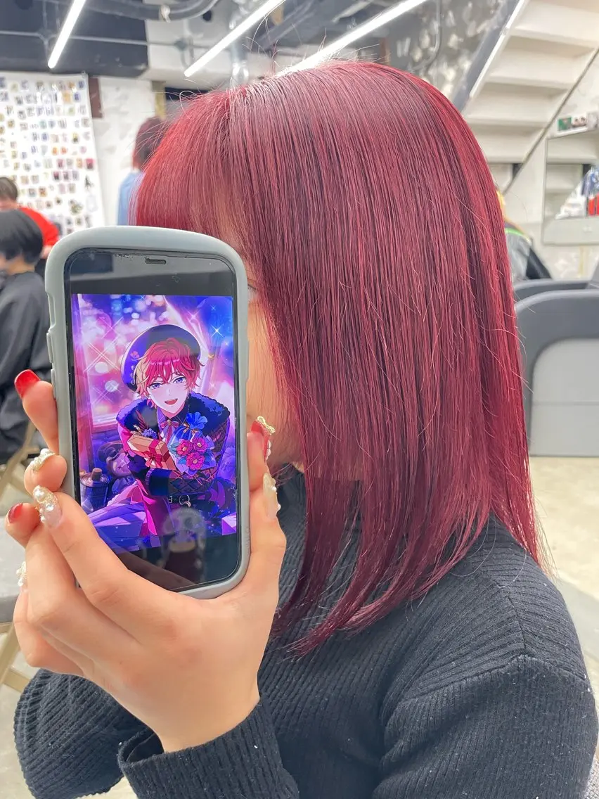 ロング カラー ヘアカラー トリートメント インナーカラー 推し ブリーチ  髪質改善のヘアスタイル