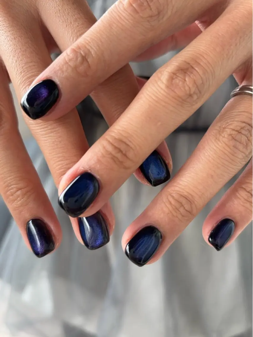 ネイル マグネットネイル ワンカラーネイル ハンドネイル N° nail_ fuyukaのネイルデザイン