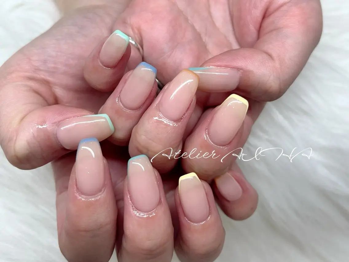 セミロング ハンドネイル アトリエAIHA★ フィルイン推奨サロンのネイルデザイン