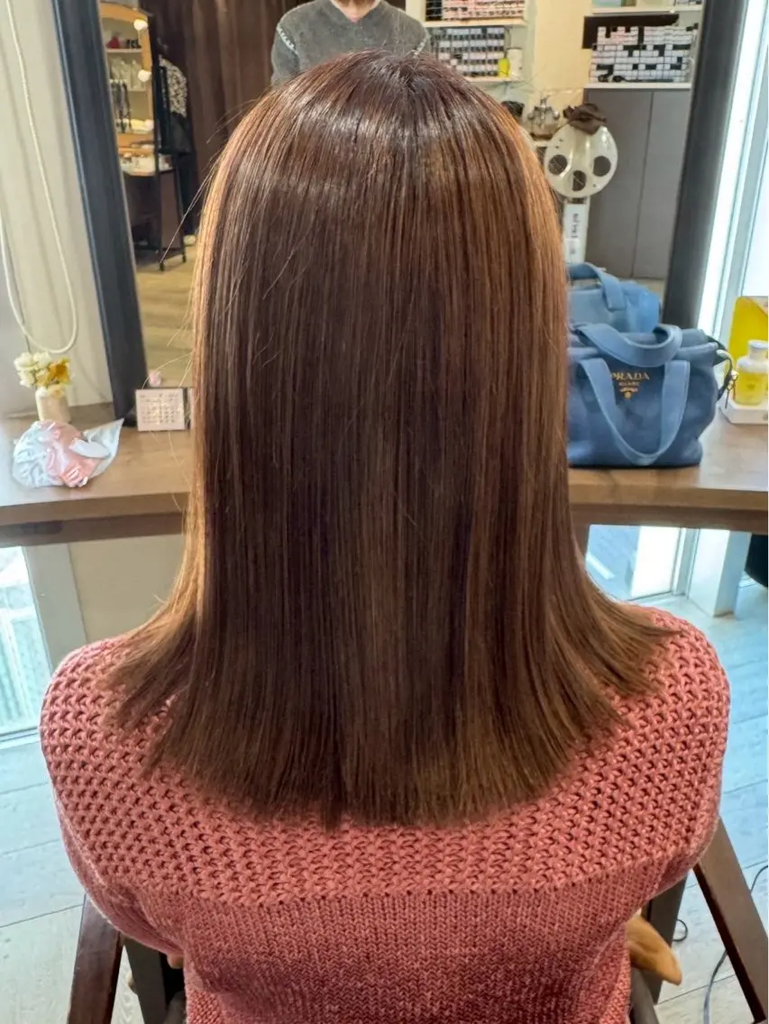 ミディアム ヘアカラー Flower🌼藤田 陽華のヘアスタイル