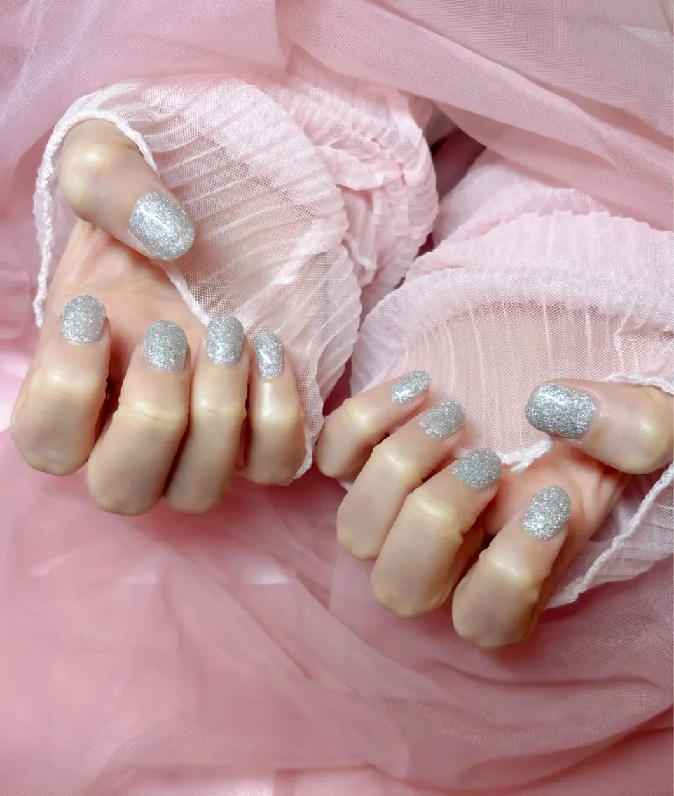 ネイル キラキラネイル ワンカラーネイル ハンドネイル Nail Salon macherieのネイルデザイン