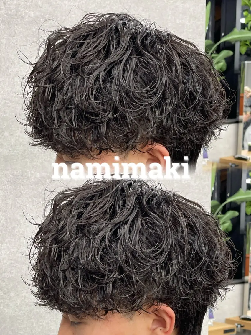 パーマ メンズ ツイスパ/シャドウ MANARUのヘアスタイル