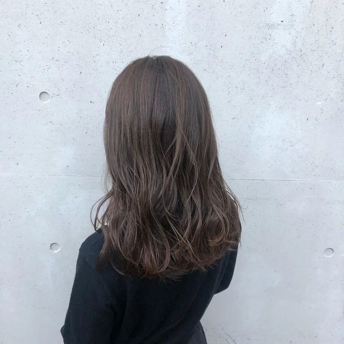 ロング カラー ベージュカラー レイヤーカット ヘアカラー トリートメント 酸性縮毛矯正🧴韓国 レイヤー/髪質改善のヘアスタイル