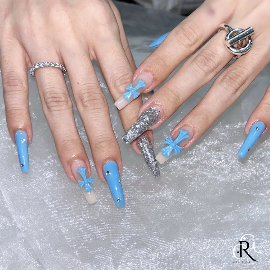 ロング ロング ハンドネイル 美フォルムスカルプ✨ RENAのネイルデザイン
