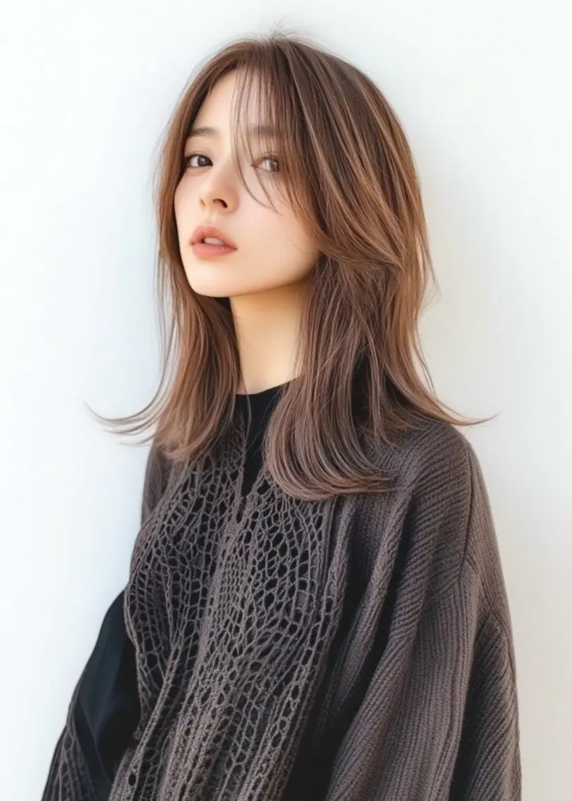 ミディアム 【レイヤー特化】 ミディアム/深川諒のヘアスタイル