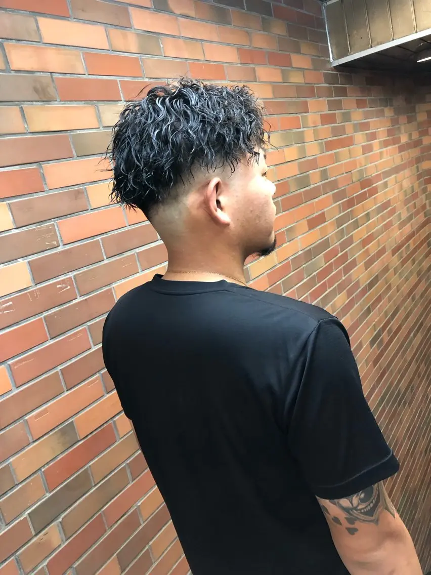 再来OK|メンズカット+ツイストスパイラルパーマの写真