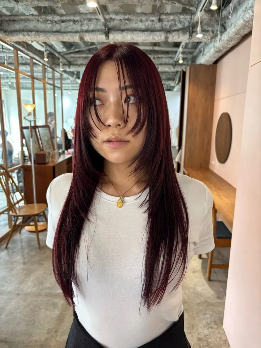 ロング カラー カット ヘアカラー トリートメント Hayashi Shioriのヘアスタイル
