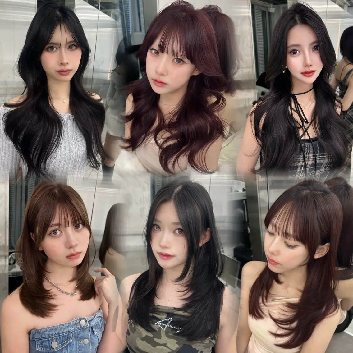 ロング カット ヘアカラー トリートメント 銀座/韓国/ワンホン 🤍艶髪🖤nahoのヘアスタイル
