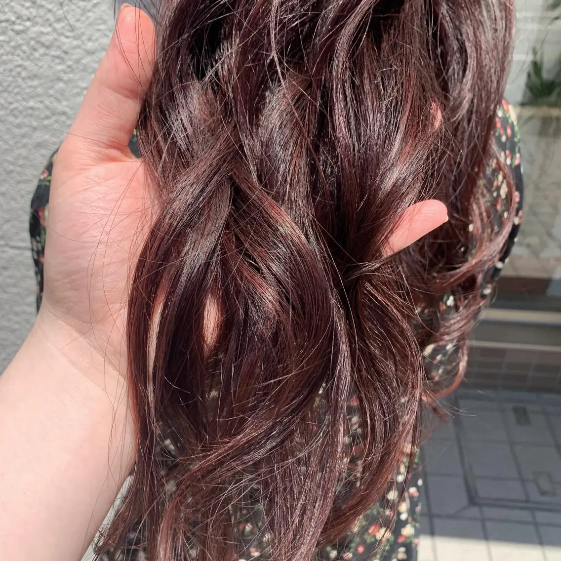 ロング カラー ピンクカラー ローズカラー カぺリベラ 香里園店のヘアスタイル