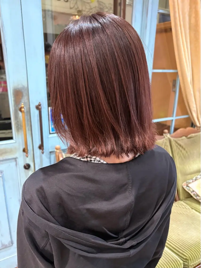 ショート カラー カット ヘアカラー トリートメント なぎさ 🎀 / 透明感カラー/心斎橋のヘアスタイル