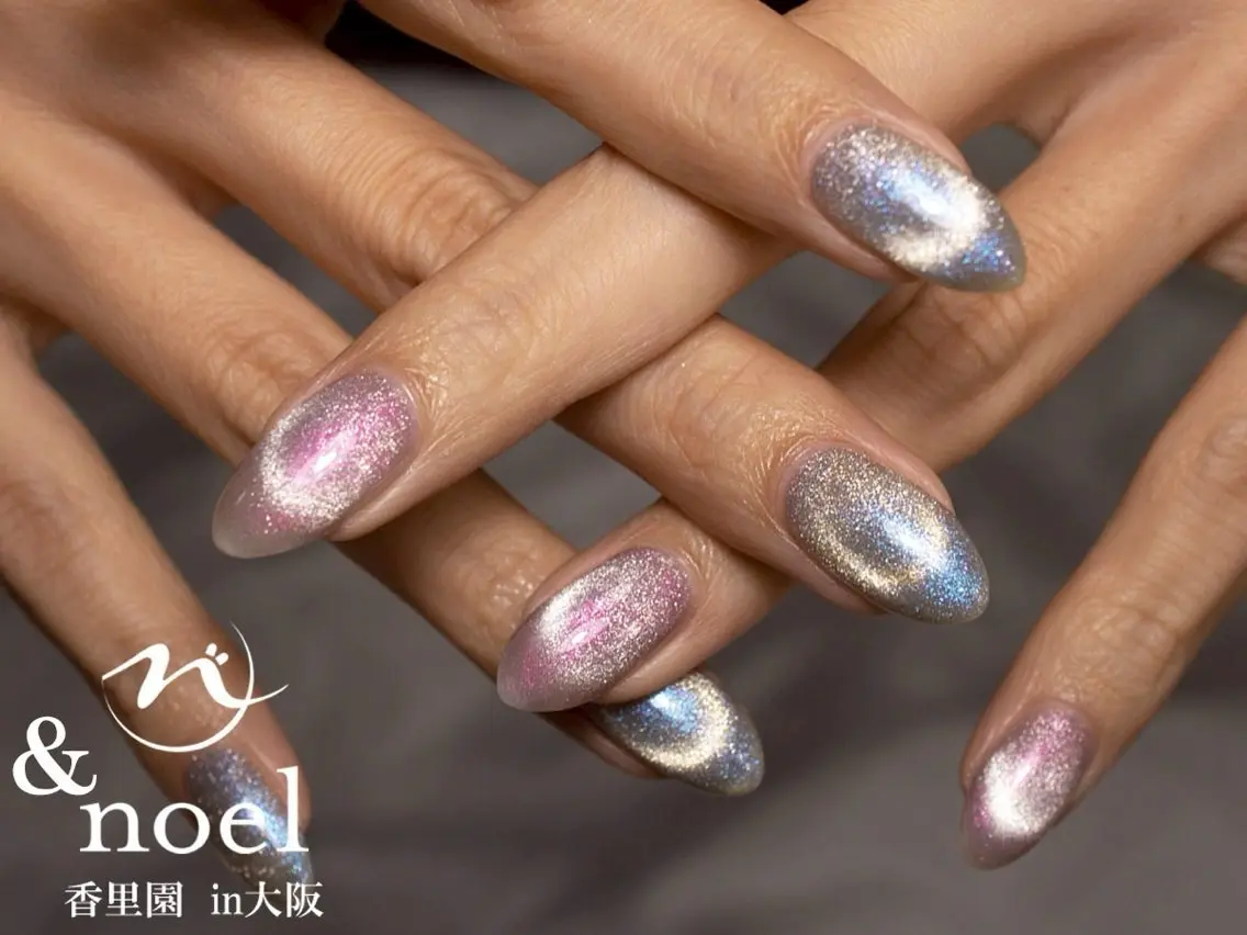 ネイル マグネットネイル ハンドネイル Nailsalon &Noelのネイルデザイン