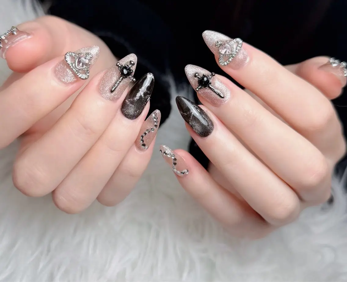ネイル アートネイル 韓国ネイル 持ち込み ワンホンネイル ハンドネイル Lenie Nail Salonのネイルデザイン