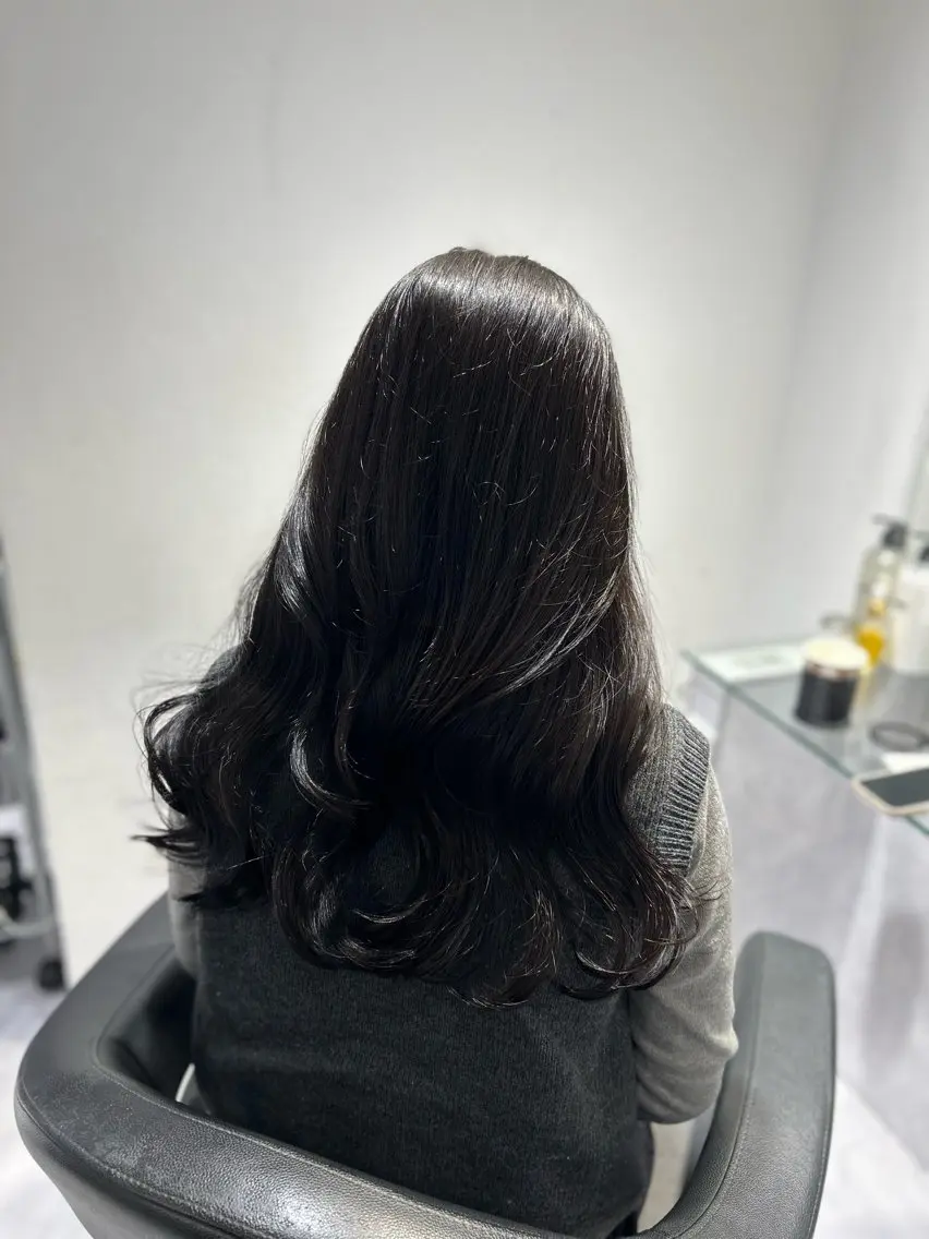 ロング カラー 表参道/透明感カラー /暗髪/ジュキヤのヘアスタイル