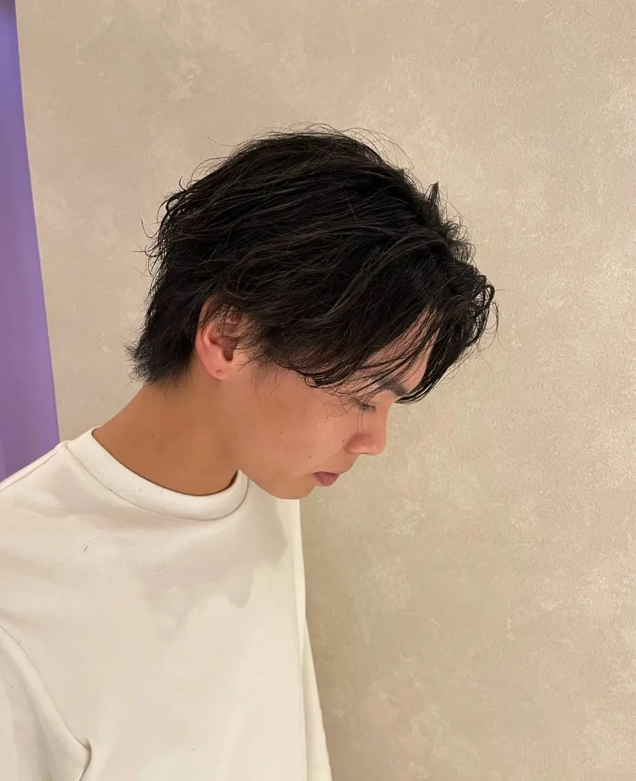 メンズ センターパート メンズパーマ メンズ/アイブロウ 菊池啓太のヘアスタイル