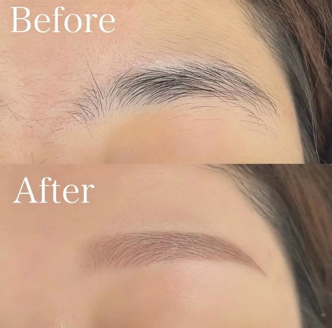 アイブロウスタイリング(間引きもWax)最後にmake UP🩷の写真