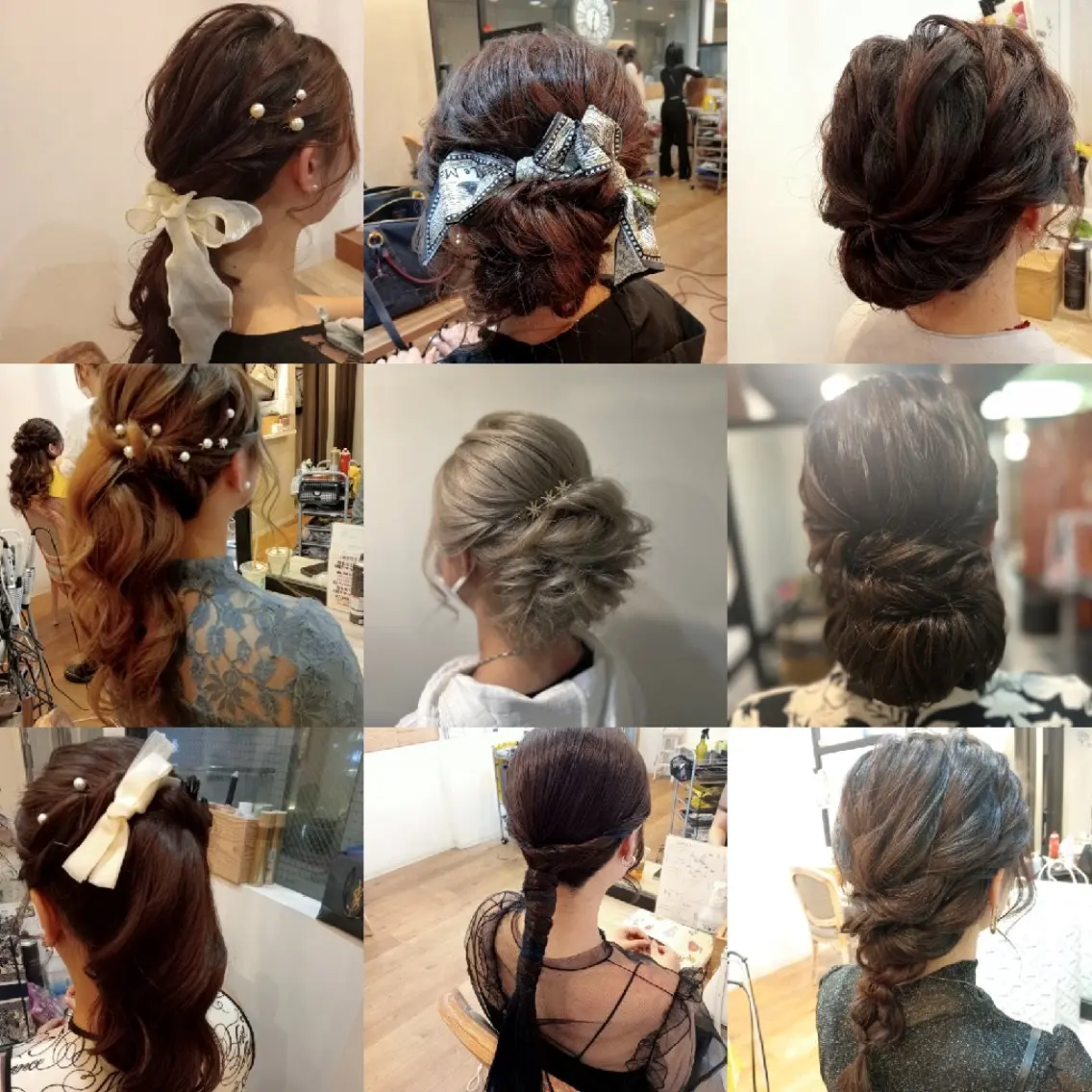 ヘアアレンジ ヘアセット ソウワ ヒナコのヘアスタイル