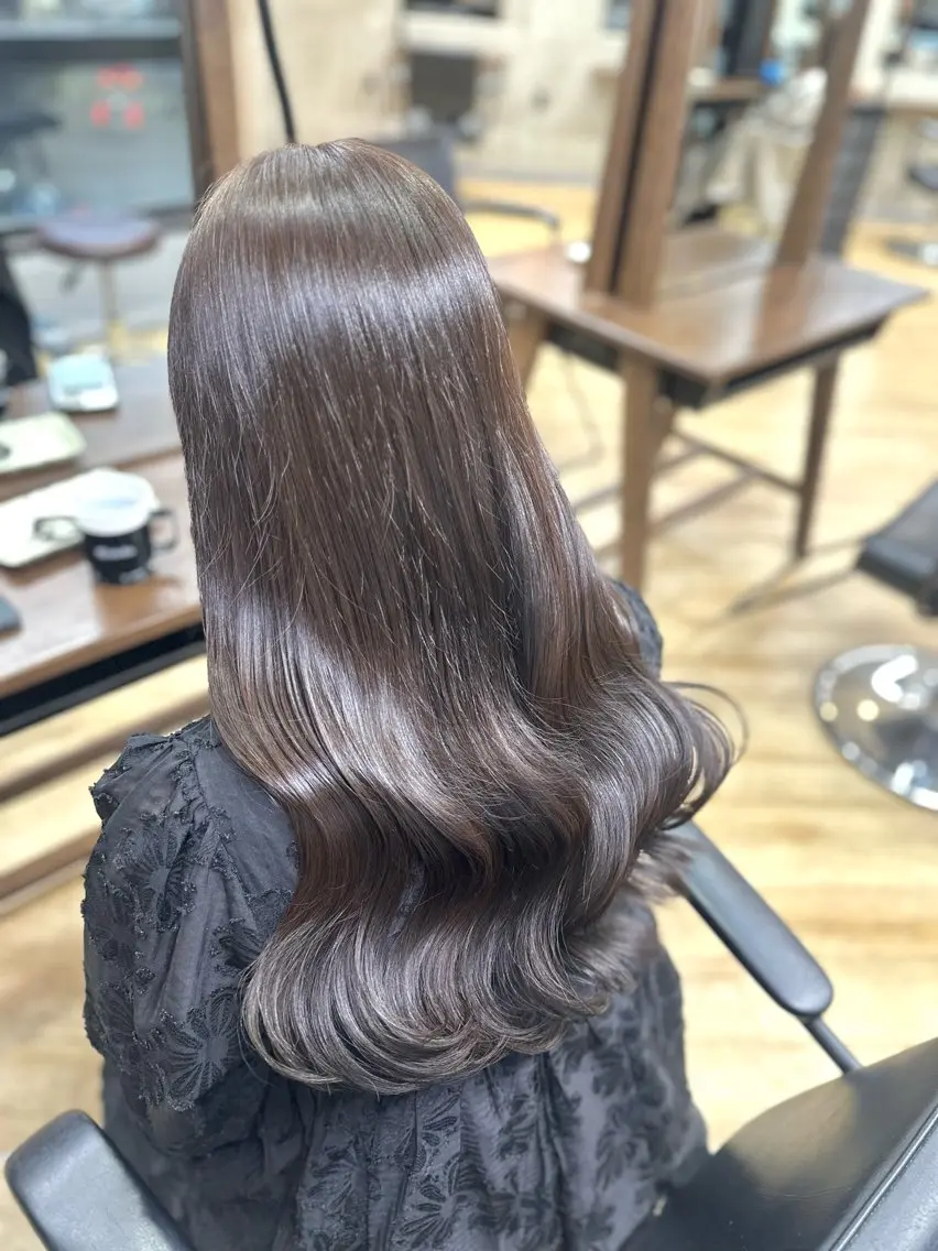 ロング カラー カット ヘアカラー ︎︎カイ ミズキ 🎀のヘアスタイル