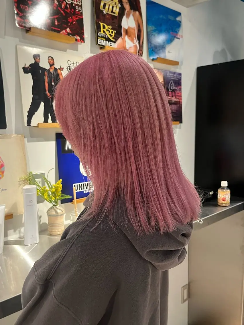 セミロング カット ヘアカラー トリートメント 瀬川 響音のヘアスタイル