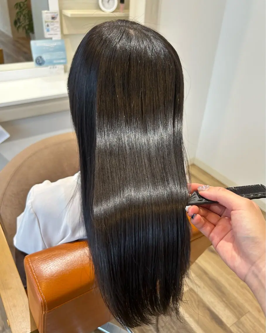 ロング 髪質改善 トリートメント カット トリートメント Hanon 美桜のヘアスタイル