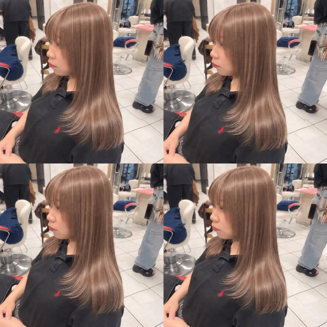ロング カット 🎀盛れる顔周り×透 明感🫧manakaのヘアスタイル