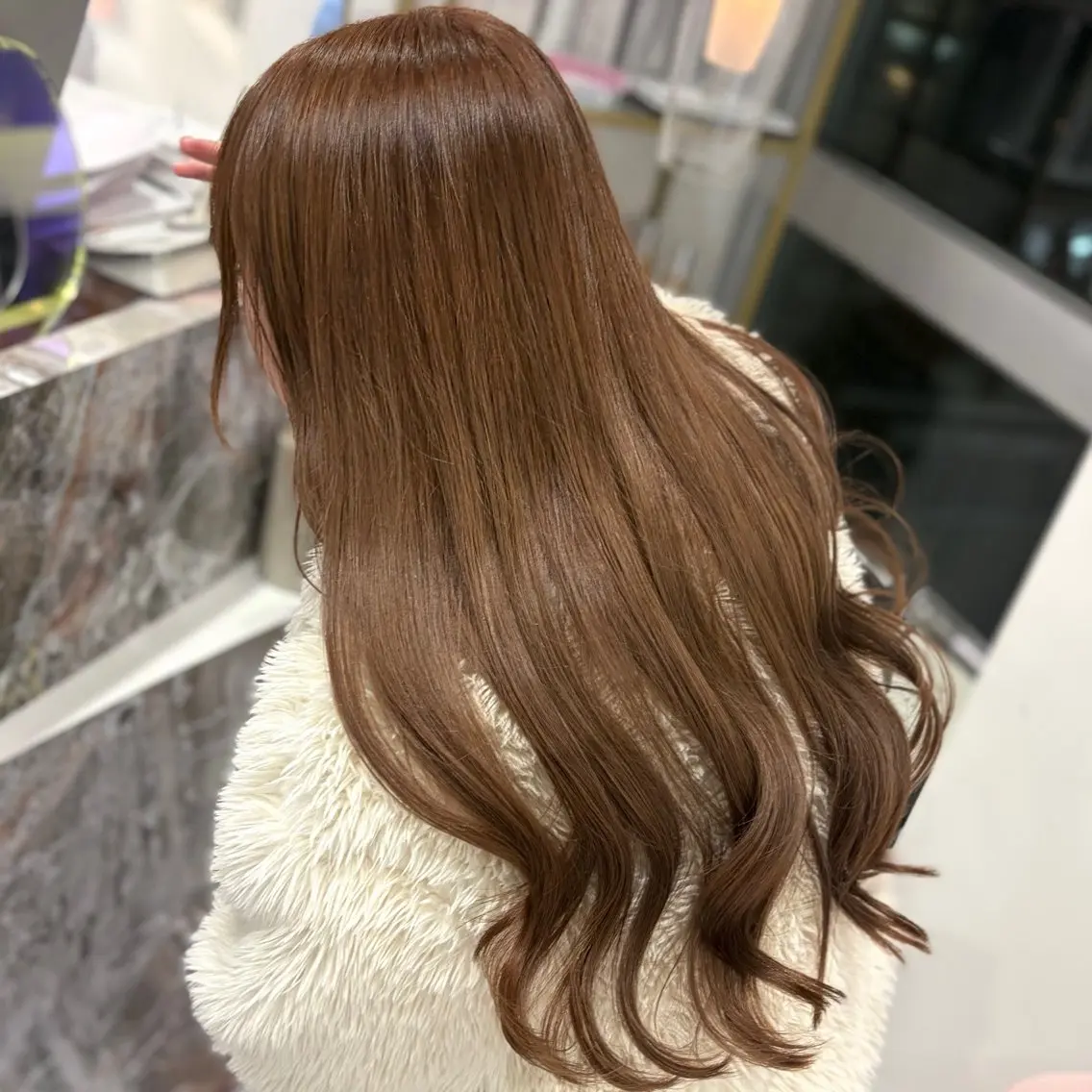 ロング カラー ブリーチ ブラウンカラー 透明感カラー ダブルカラー ブリーチなしカラー 🍯Ayu/ハイトー ン/ブリーチ/ヘアメのヘアスタイル